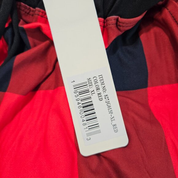 Red and Black Checkered Pajama Pants Size XL - Picture 4 of 5